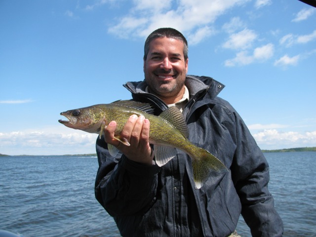 Jeff's first Lake of the Woods walleye!
